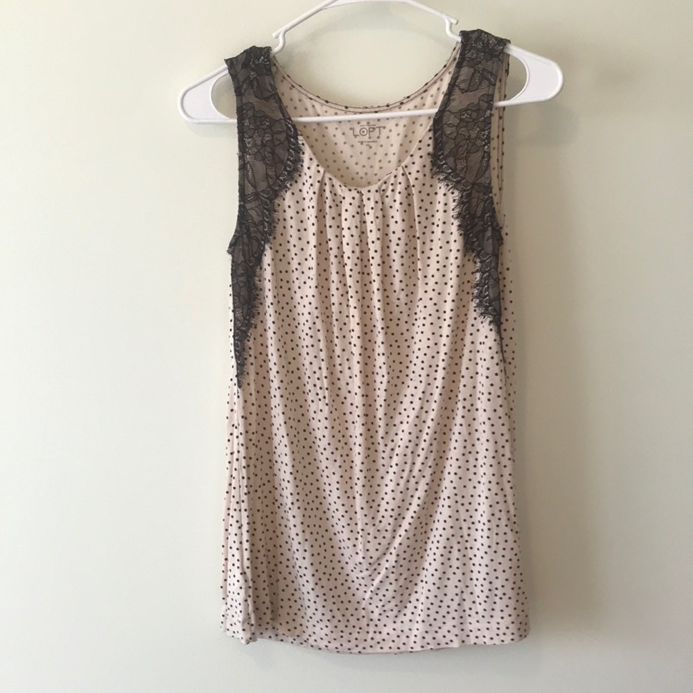 PINK AND BLACK POLKA DOT BLOUSE